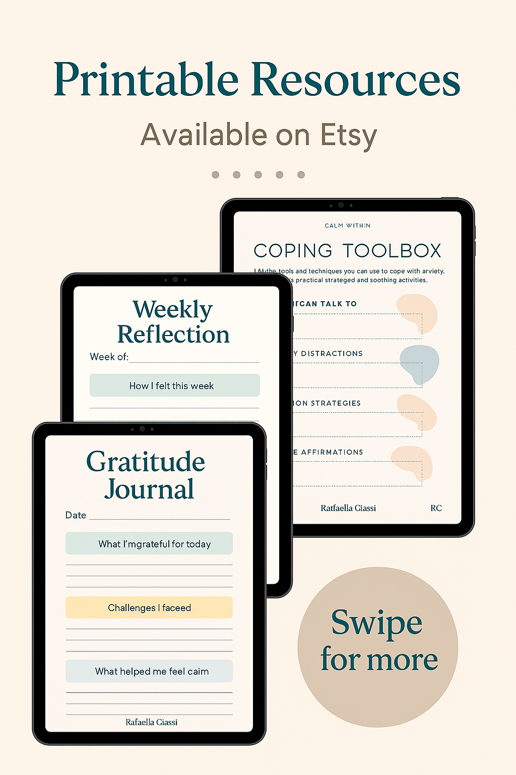 mental health printables