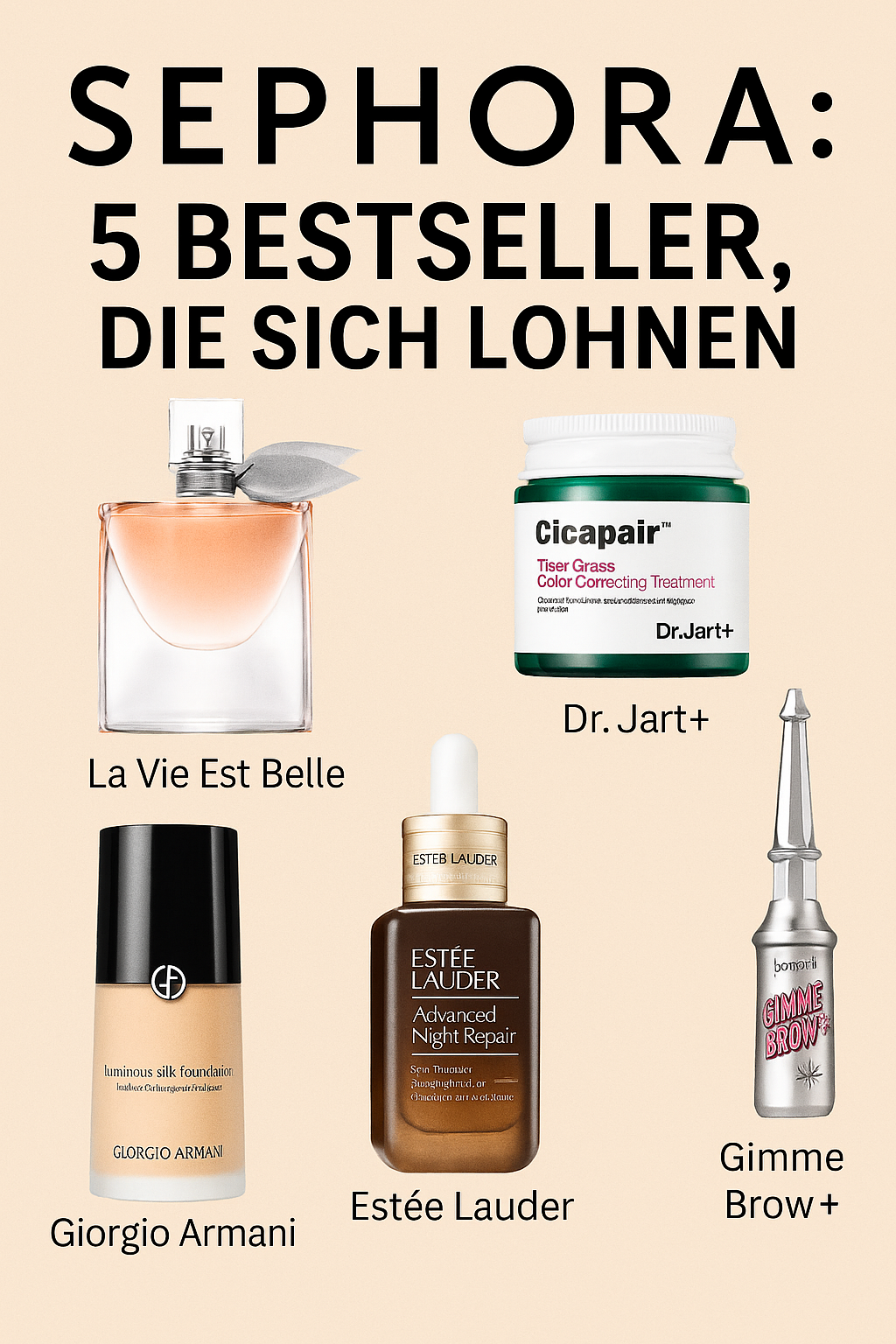 5 best sellers da sephora