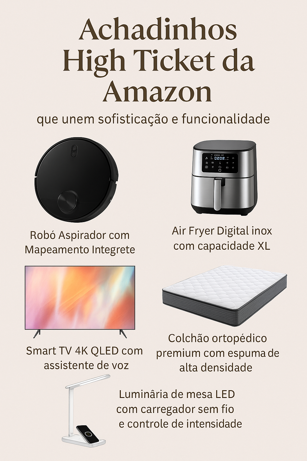 produtos high ticket da Amazon para casa prática